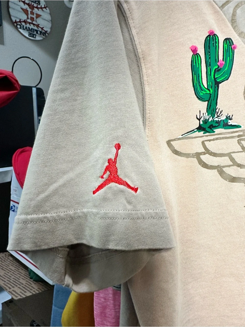 Jordan x Cactus Jack Tan Graphic T-Shirt